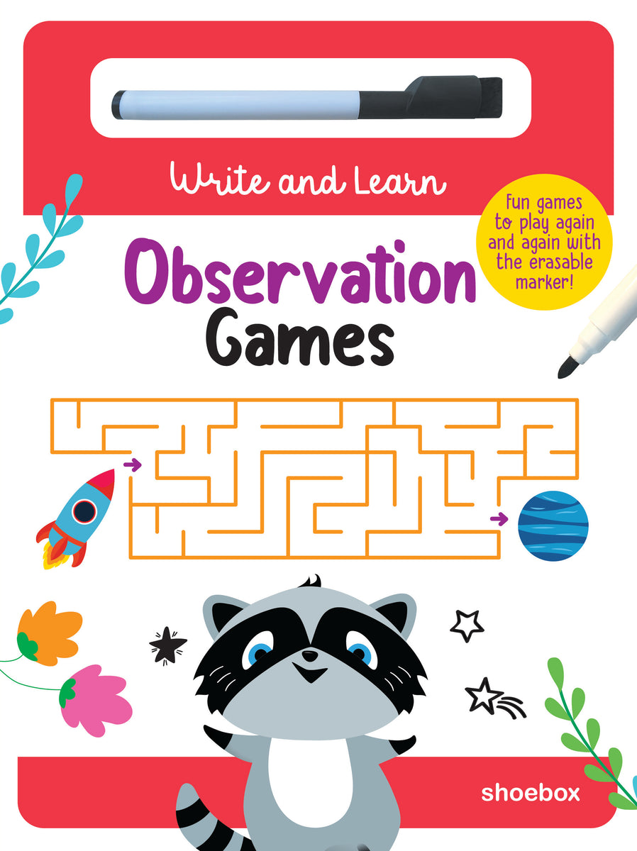Simple Observation Games Write and Learn : Observation Games – Shoebox